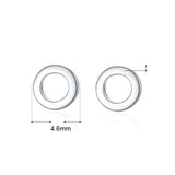 Casual Mini Circle 925 Sterling Silver Stud Earrings