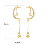 Lunna Moon Stars Earrings