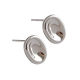 Geometric Ellipse Earrings