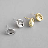 Geometric Ellipse Earrings