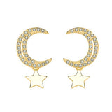 Moon Stars Earrings